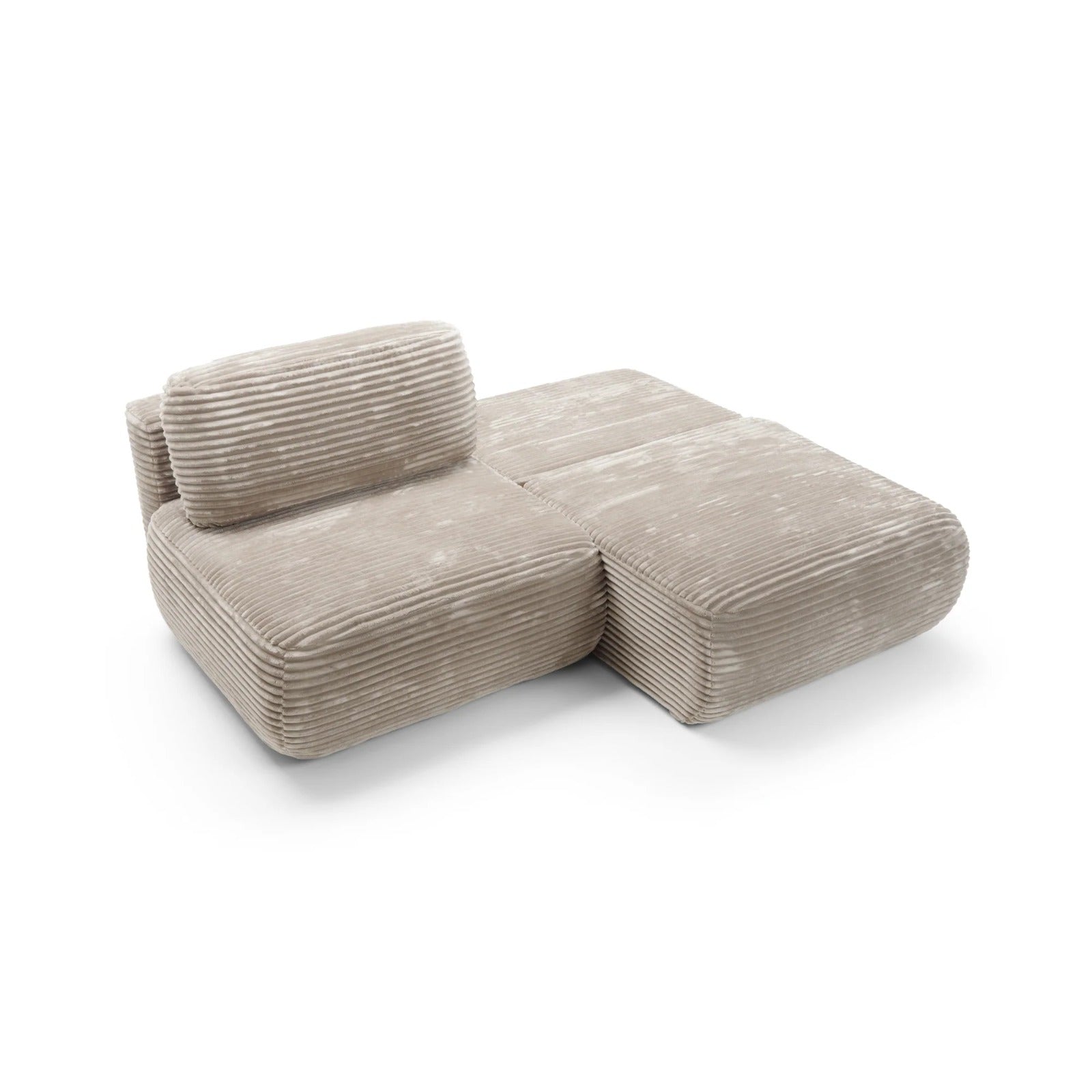 Canapea Extensibilă Vibe, 220 cm, Pat 200 x 160 cm, 2 Lăzi de Depozitare, Design Modular Premium
