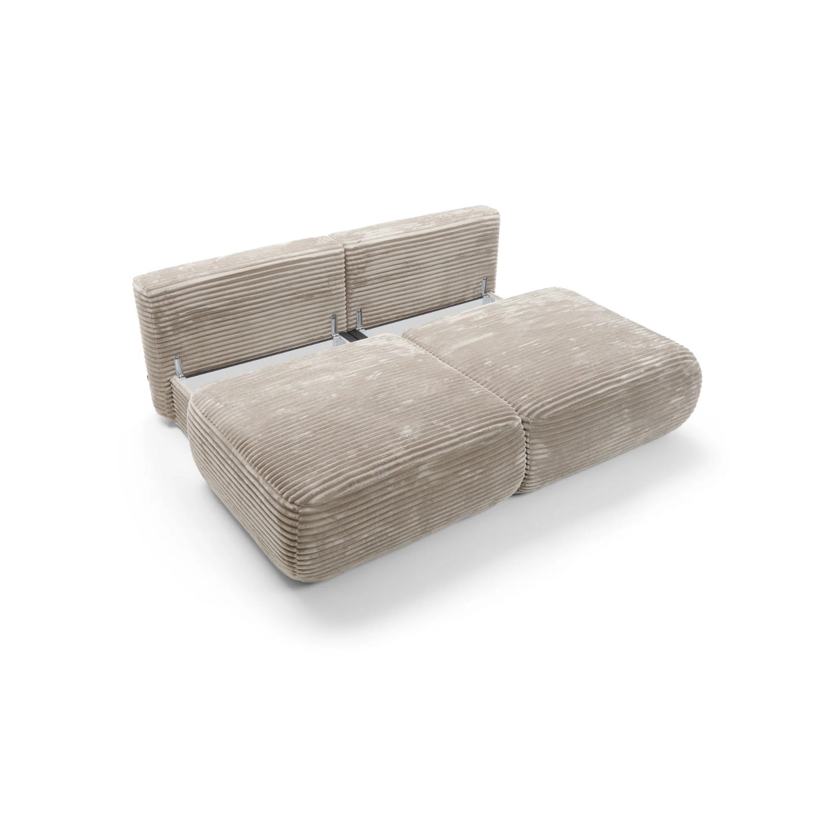 Canapea Extensibilă Vibe, 220 cm, Pat 200 x 160 cm, 2 Lăzi de Depozitare, Design Modular Premium