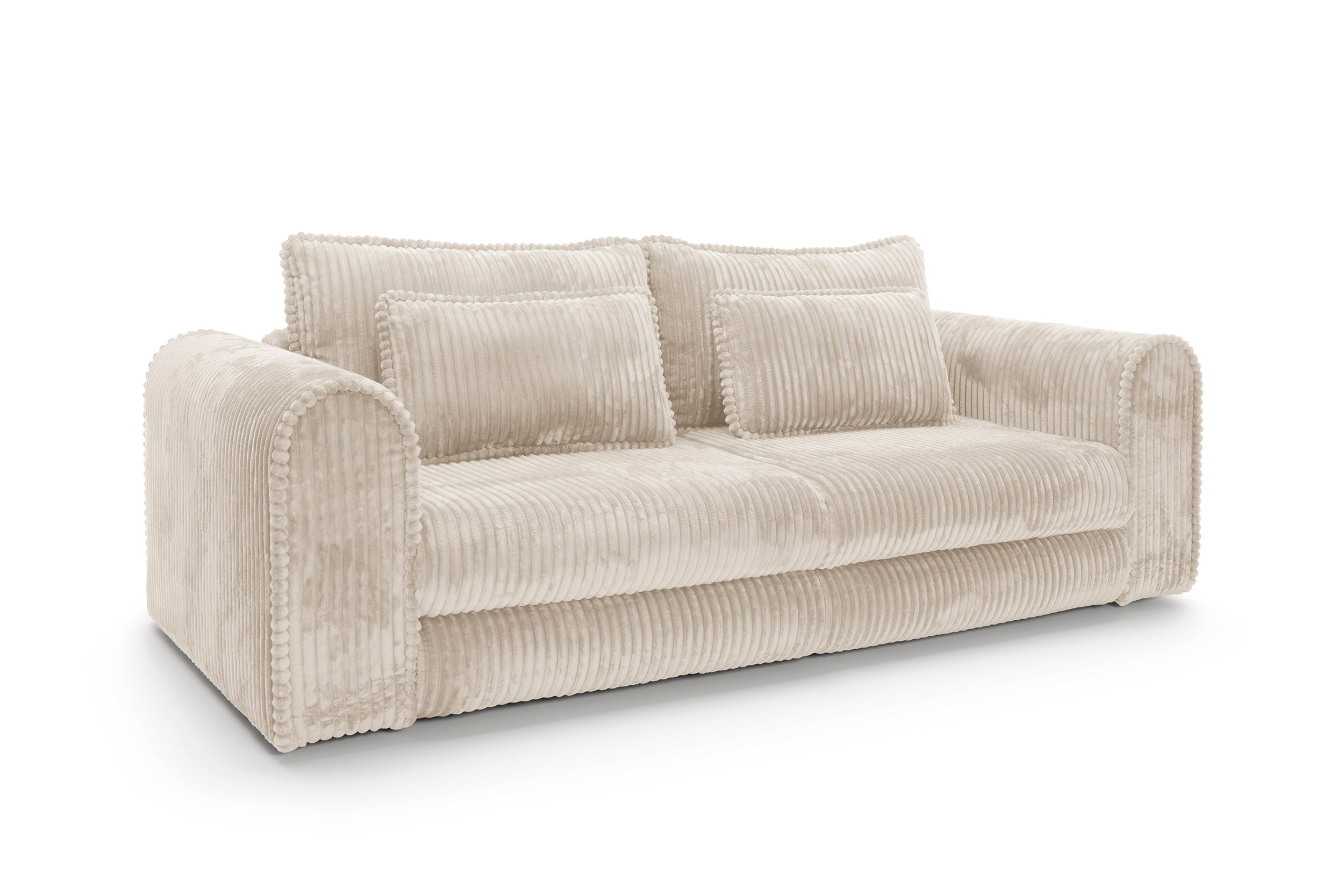 Canapea Extensibilă Bellagio, 260 cm, Funcție Pat 200 x 160 cm, Ladă de Depozitare, Design Modern Premium