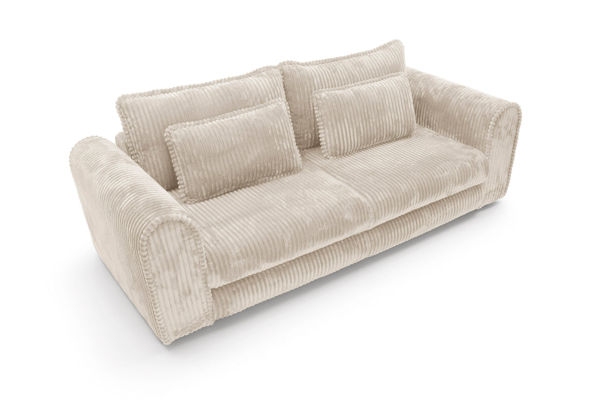 Canapea Extensibilă Bellagio, 260 cm, Funcție Pat 200 x 160 cm, Ladă de Depozitare, Design Modern Premium