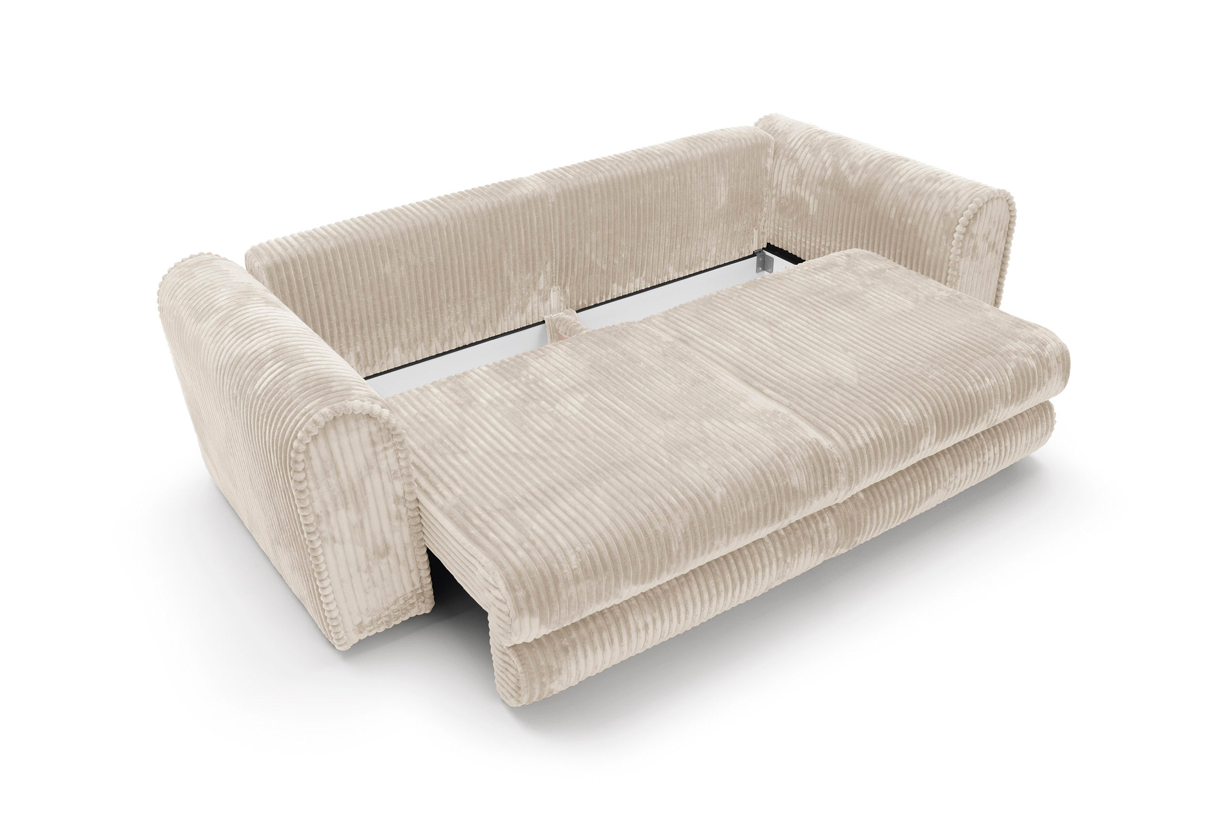 Canapea Extensibilă Bellagio, 260 cm, Funcție Pat 200 x 160 cm, Ladă de Depozitare, Design Modern Premium