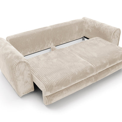 Canapea Extensibilă Bellagio, 260 cm, Funcție Pat 200 x 160 cm, Ladă de Depozitare, Design Modern Premium