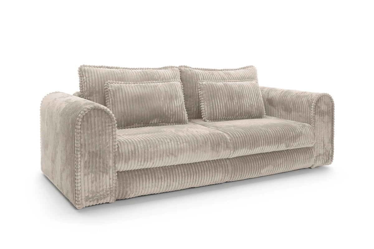 Canapea Extensibilă Bellagio, 260 cm, Funcție Pat 200 x 160 cm, Ladă de Depozitare, Design Modern Premium