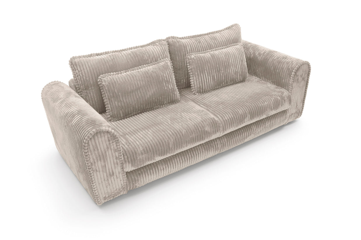 Canapea Extensibilă Bellagio, 260 cm, Funcție Pat 200 x 160 cm, Ladă de Depozitare, Design Modern Premium