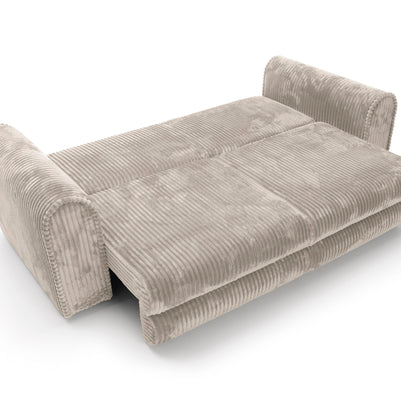 Canapea Extensibilă Bellagio, 260 cm, Funcție Pat 200 x 160 cm, Ladă de Depozitare, Design Modern Premium