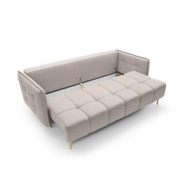 Canapea Extensibilă Cairo, 222 cm, Funcție Pat 200 x 140 cm, Ladă de Depozitare, Pocket Spring, Design Modern Premium