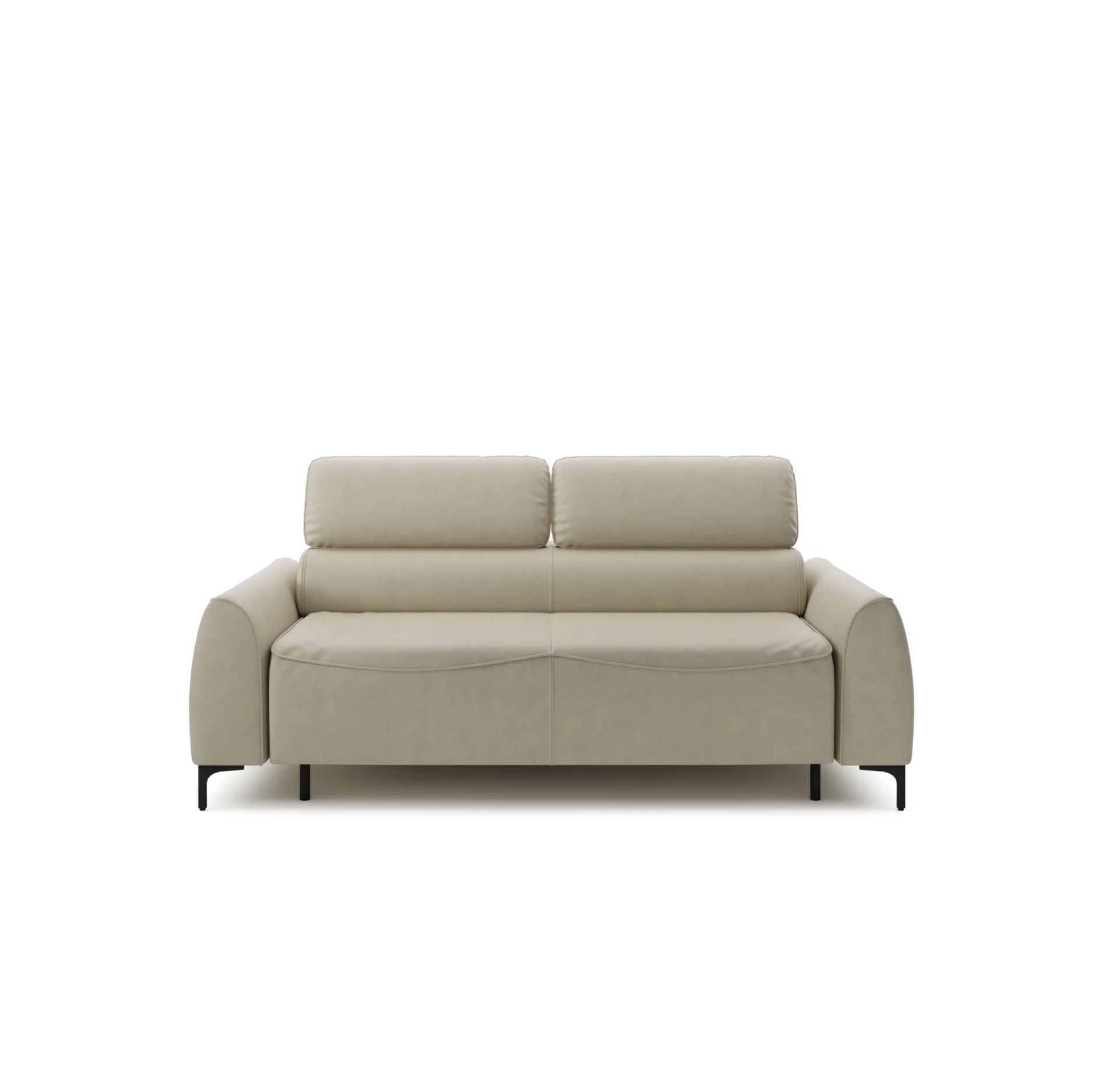 Canapea Extensibilă Modena, 208 cm, Pat 200 x 140 cm, Sistem Italian, Tetiere Reglabile, Design Modern Premium