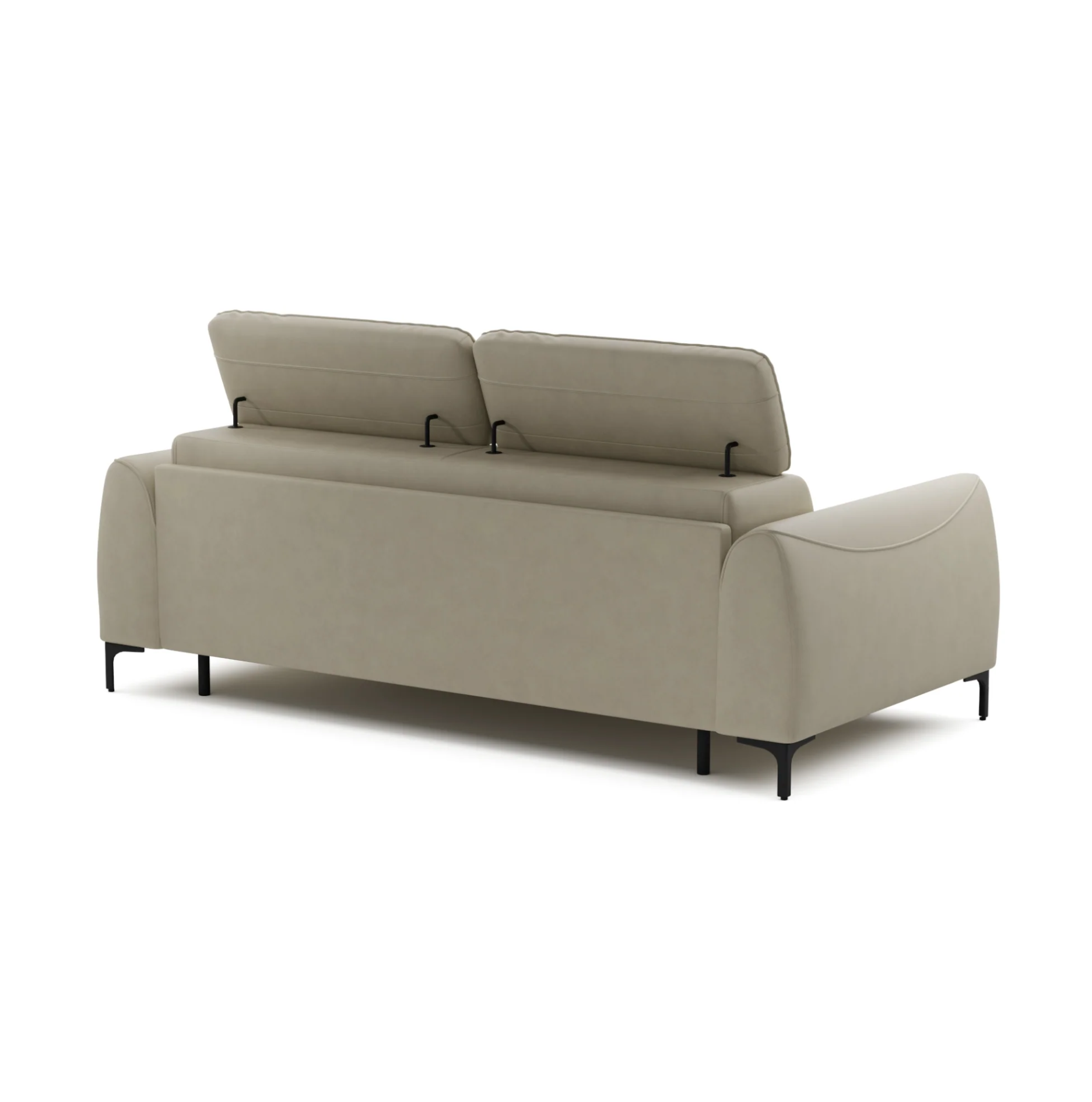 Canapea Extensibilă Modena, 208 cm, Pat 200 x 140 cm, Sistem Italian, Tetiere Reglabile, Design Modern Premium