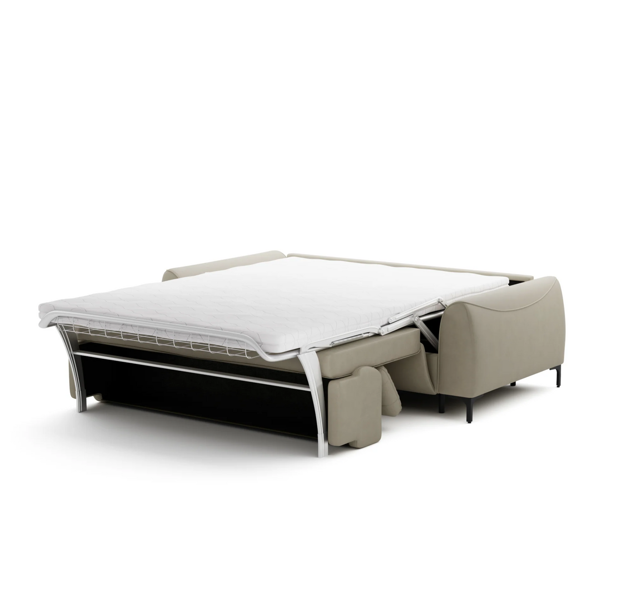 Canapea Extensibilă Modena, 208 cm, Pat 200 x 140 cm, Sistem Italian, Tetiere Reglabile, Design Modern Premium