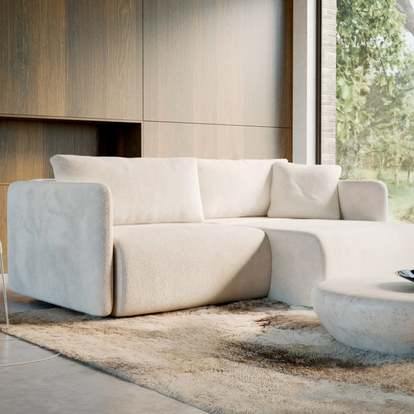 Canapea Extensibilă Zenora, 227 cm, Funcție Pat 200 x 160 cm, Configurare Colțar Stânga/Dreapta, Ladă de Depozitare, 4 in 1