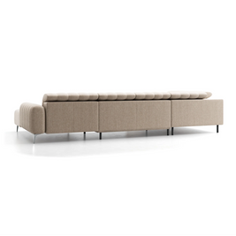 Colțar Pandora III, 290 x 221 cm, Extensie Electrică a Șezutului, Tetiere Reglabile, Design Modern Premium