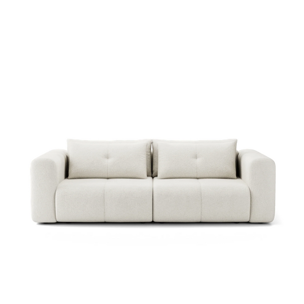 Canapea Extensibilă Nossa, 248 cm, Funcție Pat 200 x 145 cm, Ladă de Depozitare, Design Modern Premium