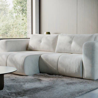 Canapea Extensibilă Nossa, 248 cm, Funcție Pat 200 x 145 cm, Ladă de Depozitare, Design Modern Premium