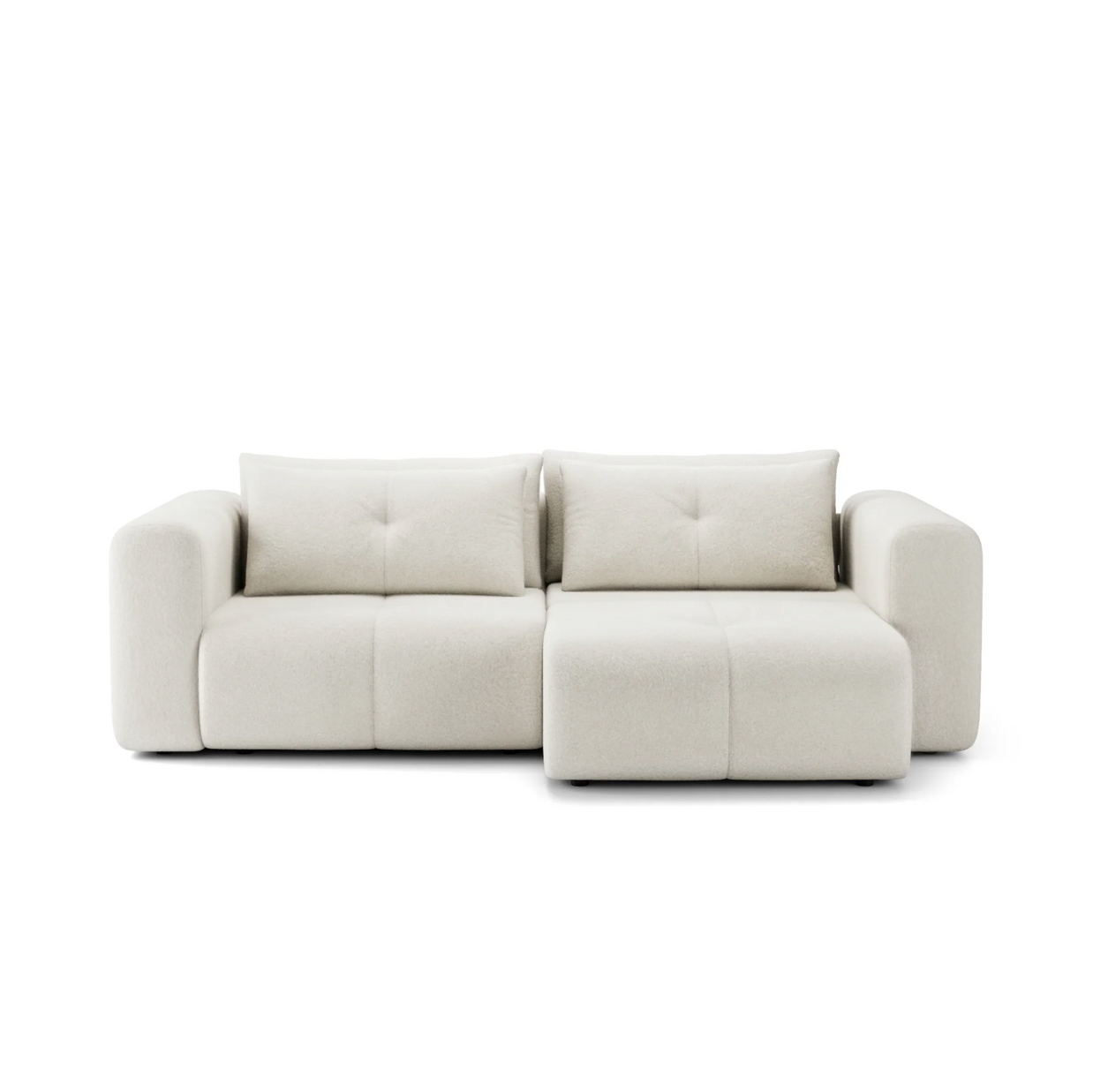 Canapea Extensibilă Nossa, 248 cm, Funcție Pat 200 x 145 cm, Ladă de Depozitare, Design Modern Premium