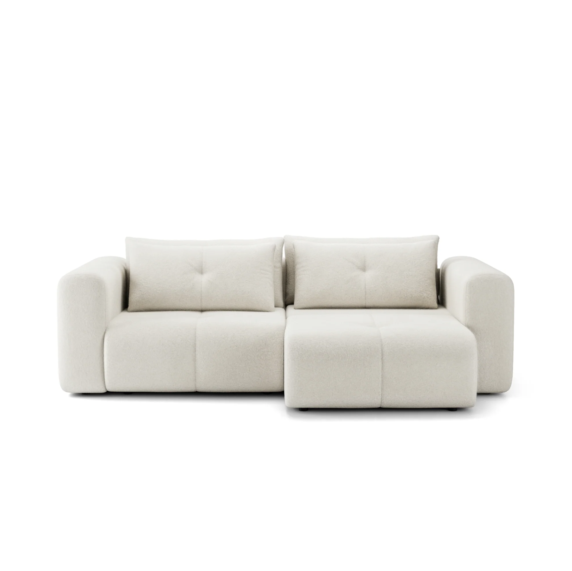 Canapea Extensibilă Nossa, 248 cm, Funcție Pat 200 x 145 cm, Ladă de Depozitare, Design Modern Premium