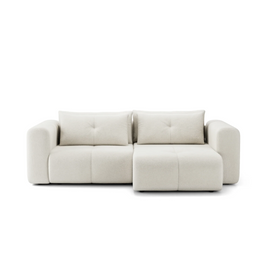 Canapea Extensibilă Nossa, 248 cm, Funcție Pat 200 x 145 cm, Ladă de Depozitare, Design Modern Premium