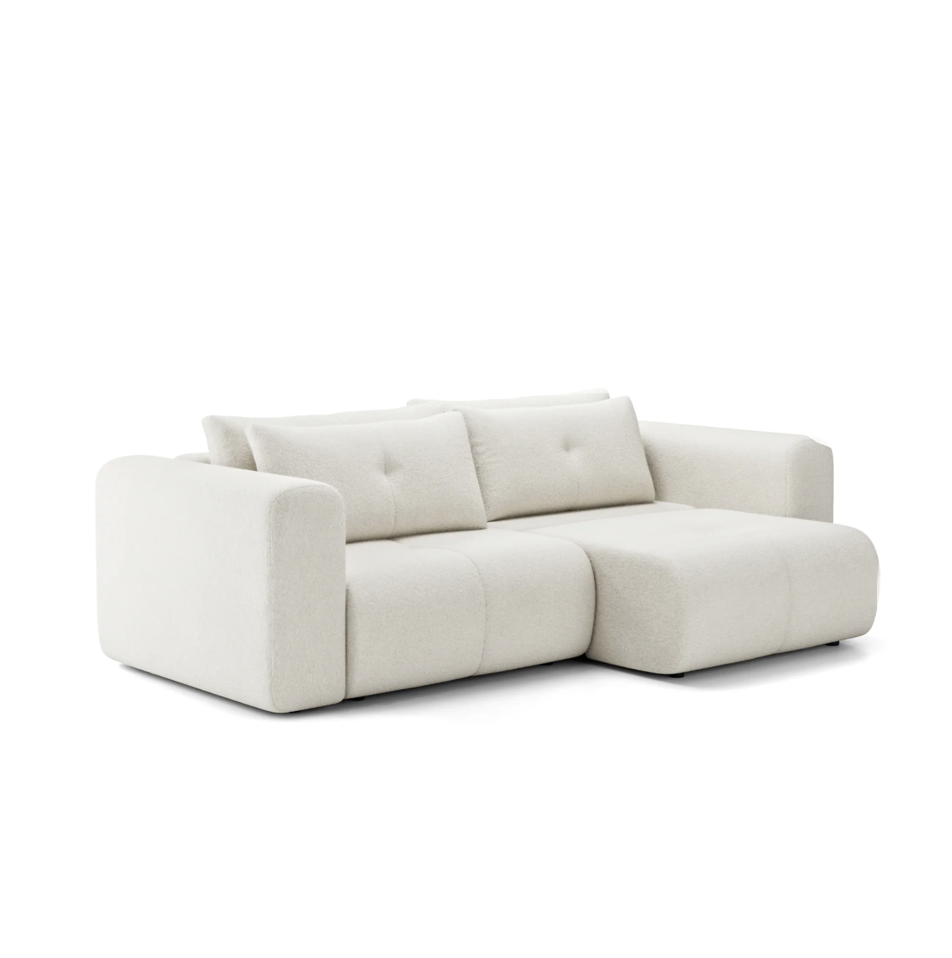 Canapea Extensibilă Nossa, 248 cm, Funcție Pat 200 x 145 cm, Ladă de Depozitare, Design Modern Premium