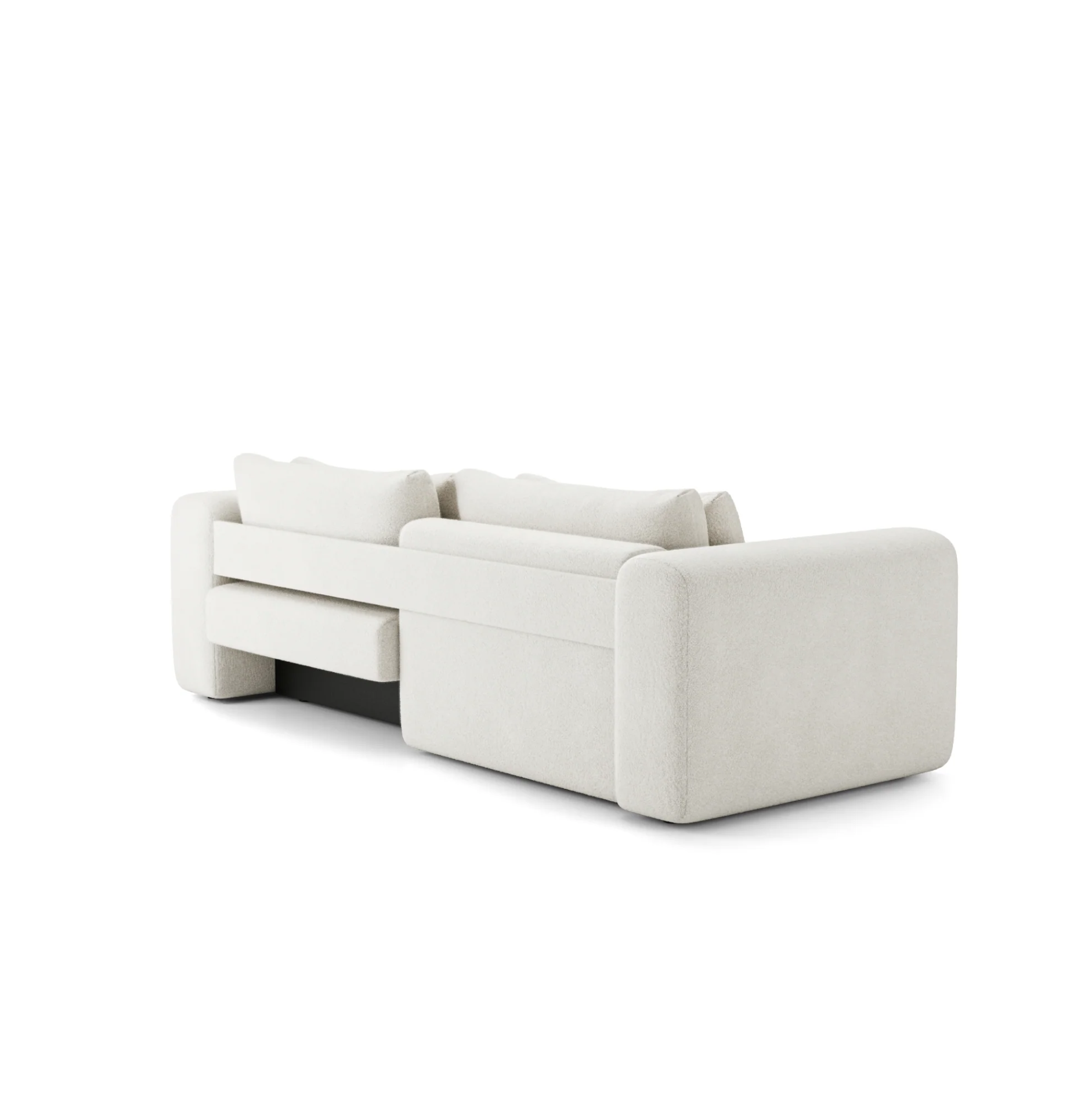 Canapea Extensibilă Nossa, 248 cm, Funcție Pat 200 x 145 cm, Ladă de Depozitare, Design Modern Premium