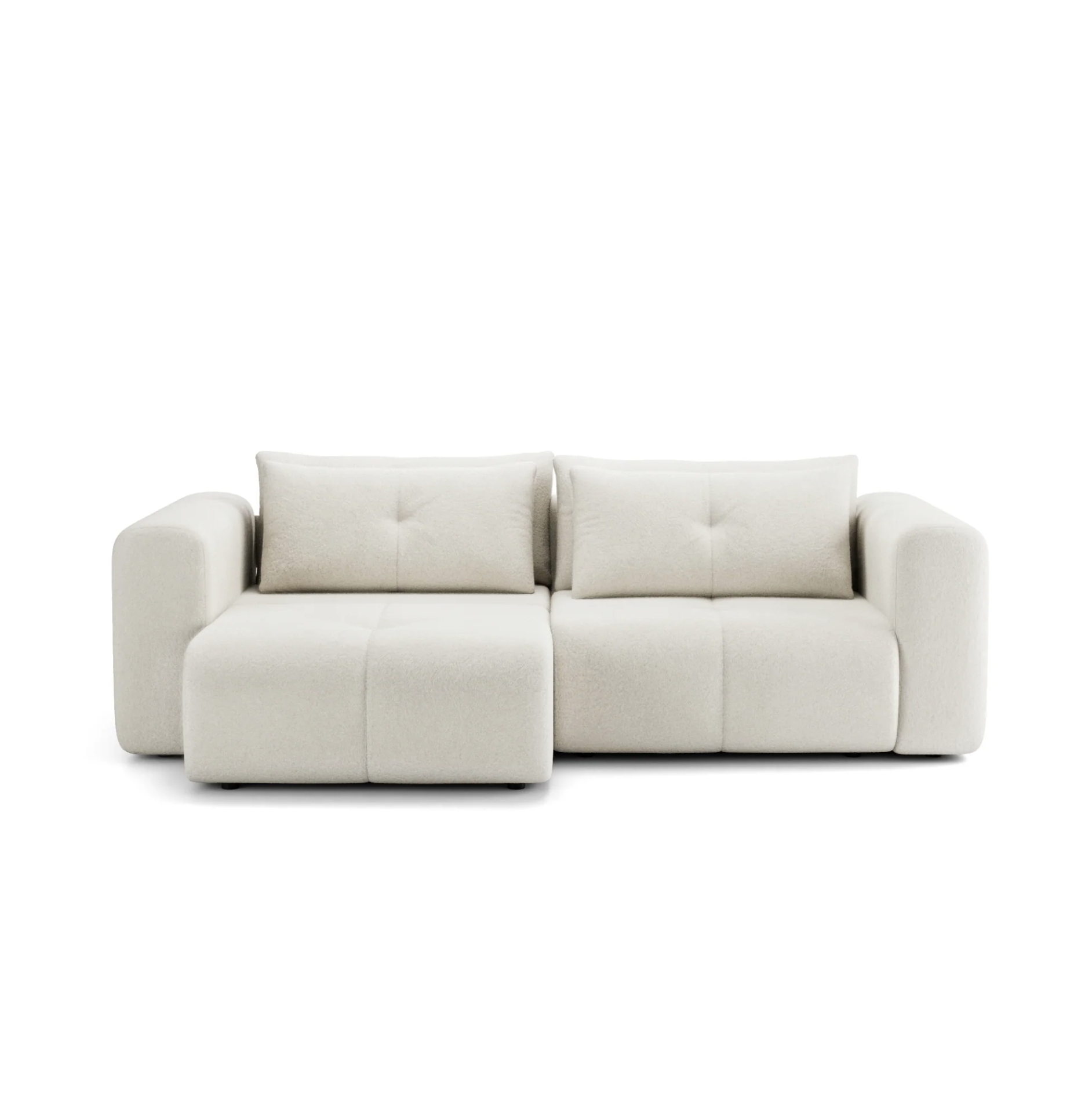 Canapea Extensibilă Nossa, 248 cm, Funcție Pat 200 x 145 cm, Ladă de Depozitare, Design Modern Premium