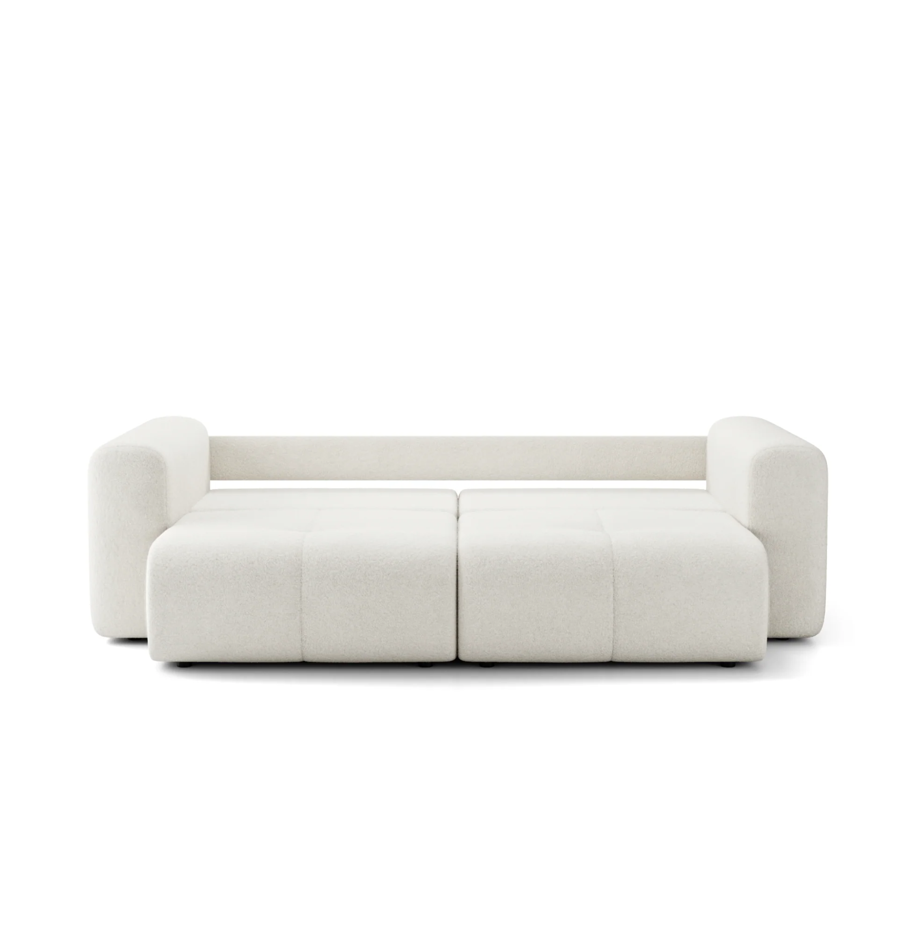Canapea Extensibilă Nossa, 248 cm, Funcție Pat 200 x 145 cm, Ladă de Depozitare, Design Modern Premium