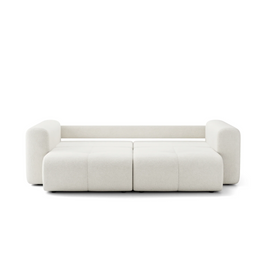 Canapea Extensibilă Nossa, 248 cm, Funcție Pat 200 x 145 cm, Ladă de Depozitare, Design Modern Premium