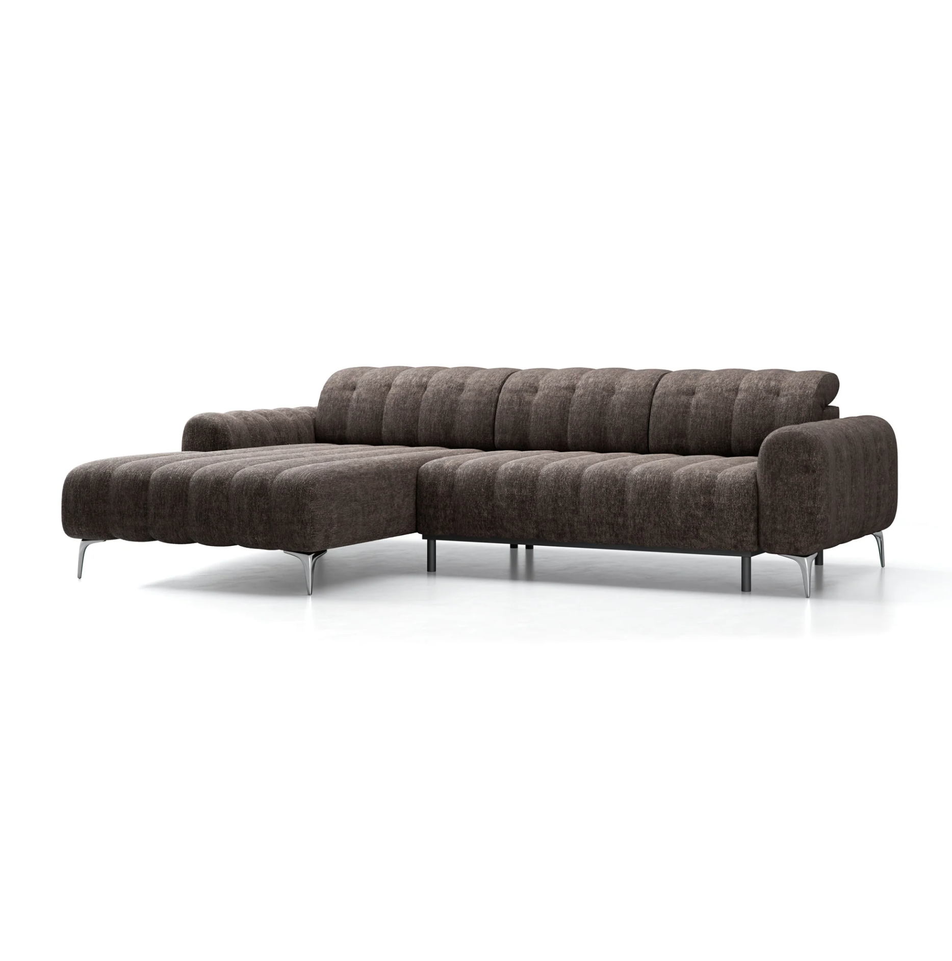 Colțar Pandora I, 283 cm, Extensie Electrică a Șezutului, Funcție Dormit 230 x 90 cm, Tetiere Reglabile, Design Premium