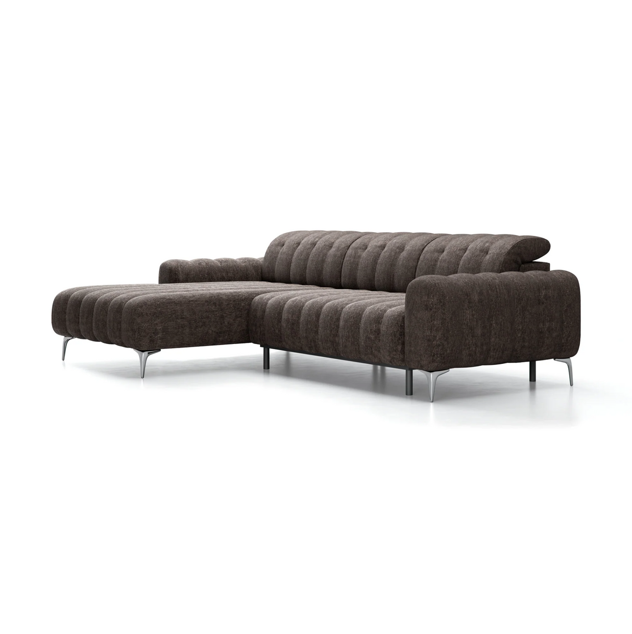 Colțar Pandora I, 283 cm, Extensie Electrică a Șezutului, Funcție Dormit 230 x 90 cm, Tetiere Reglabile, Design Premium