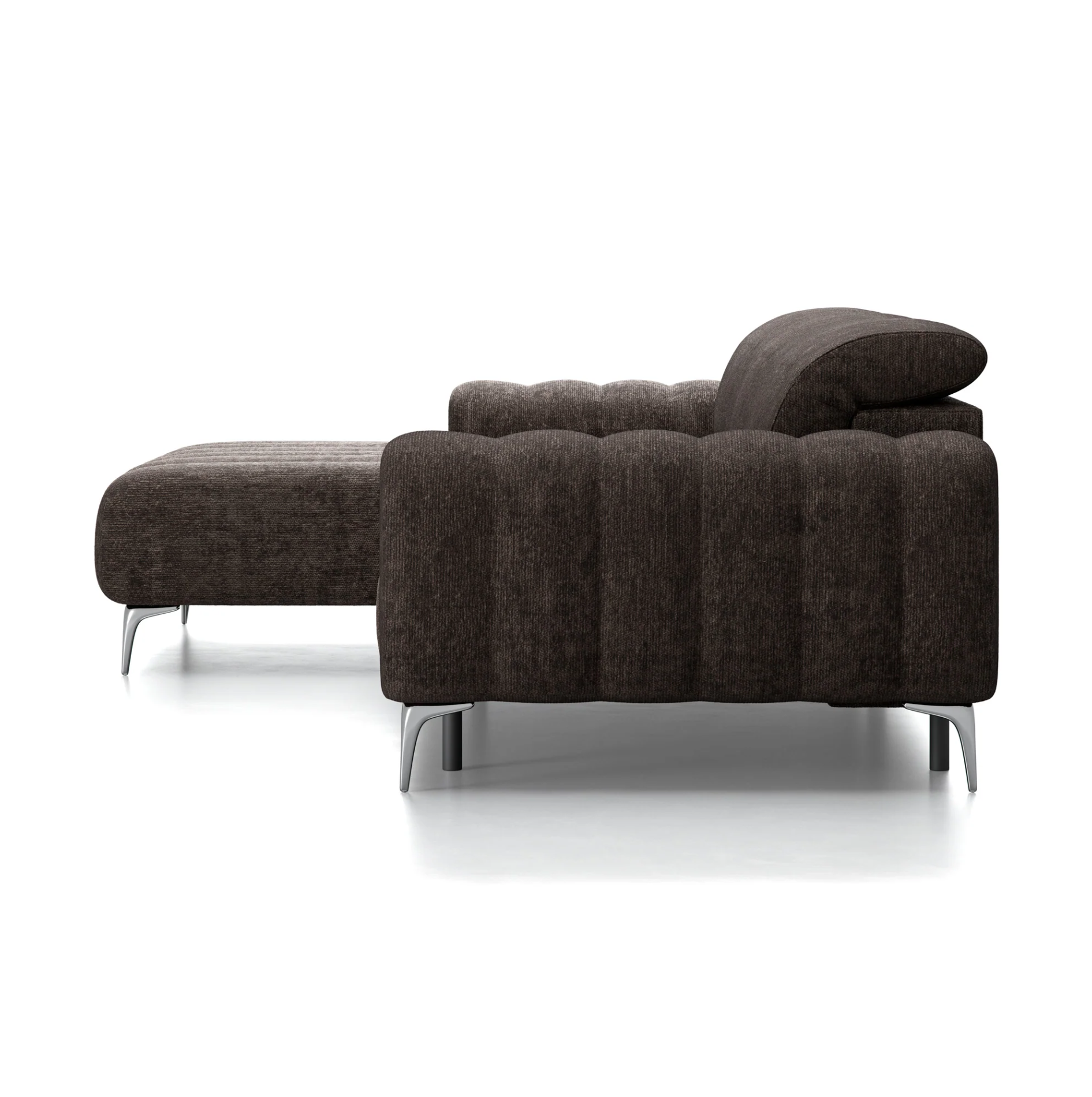Colțar Pandora I, 283 cm, Extensie Electrică a Șezutului, Funcție Dormit 230 x 90 cm, Tetiere Reglabile, Design Premium
