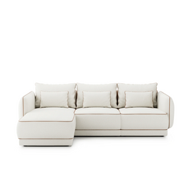 Colțar Modular Yvette, 290 cm, Perne cu Puf Natural, Spumă HR Premium, Design Contemporan Luxury