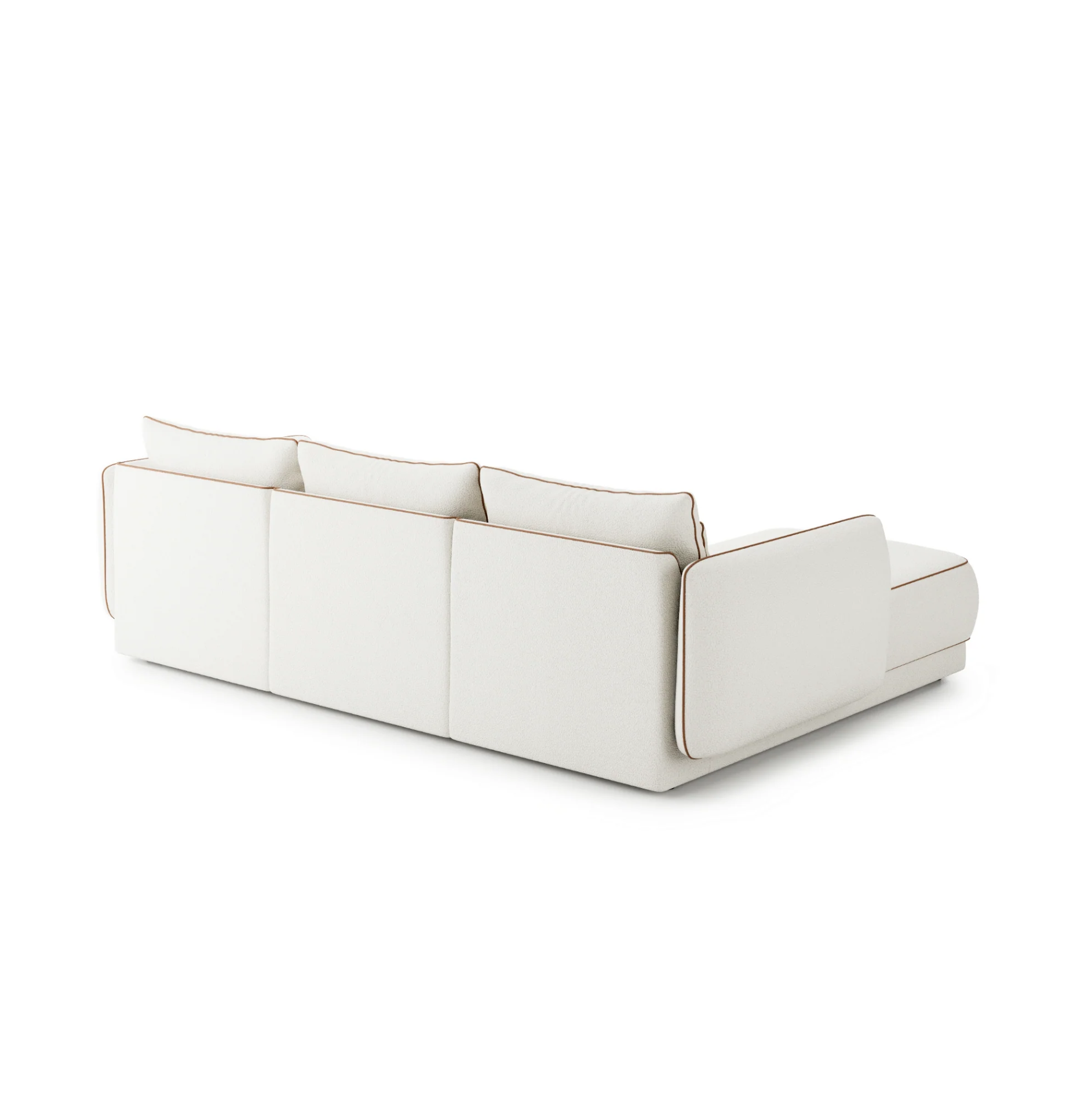 Colțar Modular Yvette, 290 cm, Perne cu Puf Natural, Spumă HR Premium, Design Contemporan Luxury