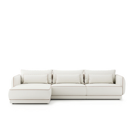 Colțar Modular Yvette, 340 cm, Perne cu Puf Natural, Spumă HR Premium, Design Luxury Contemporan