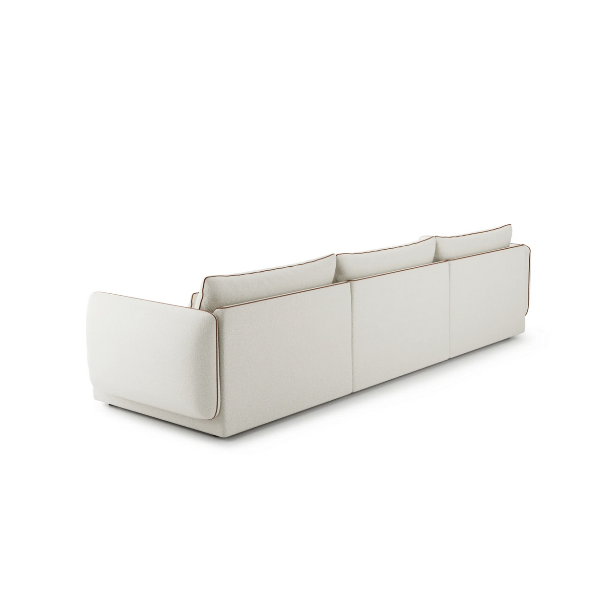 Colțar Modular Yvette, 340 cm, Perne cu Puf Natural, Spumă HR Premium, Design Luxury Contemporan