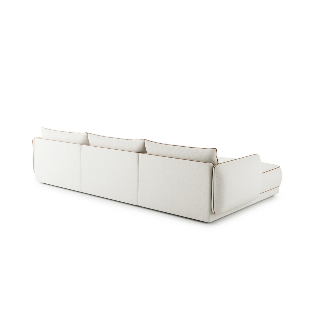 Colțar Modular Yvette, 340 cm, Perne cu Puf Natural, Spumă HR Premium, Design Luxury Contemporan