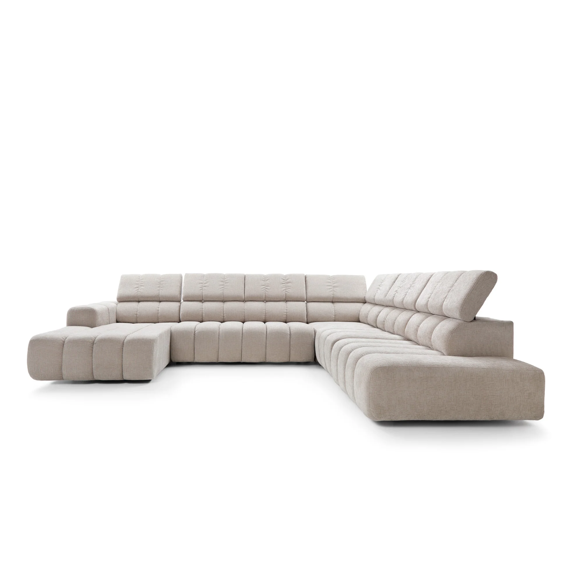 Colțar Modular Noella, 367 cm, Extensie Electrică Șezut, Tetiere Reglabile, Design Premium Luxury