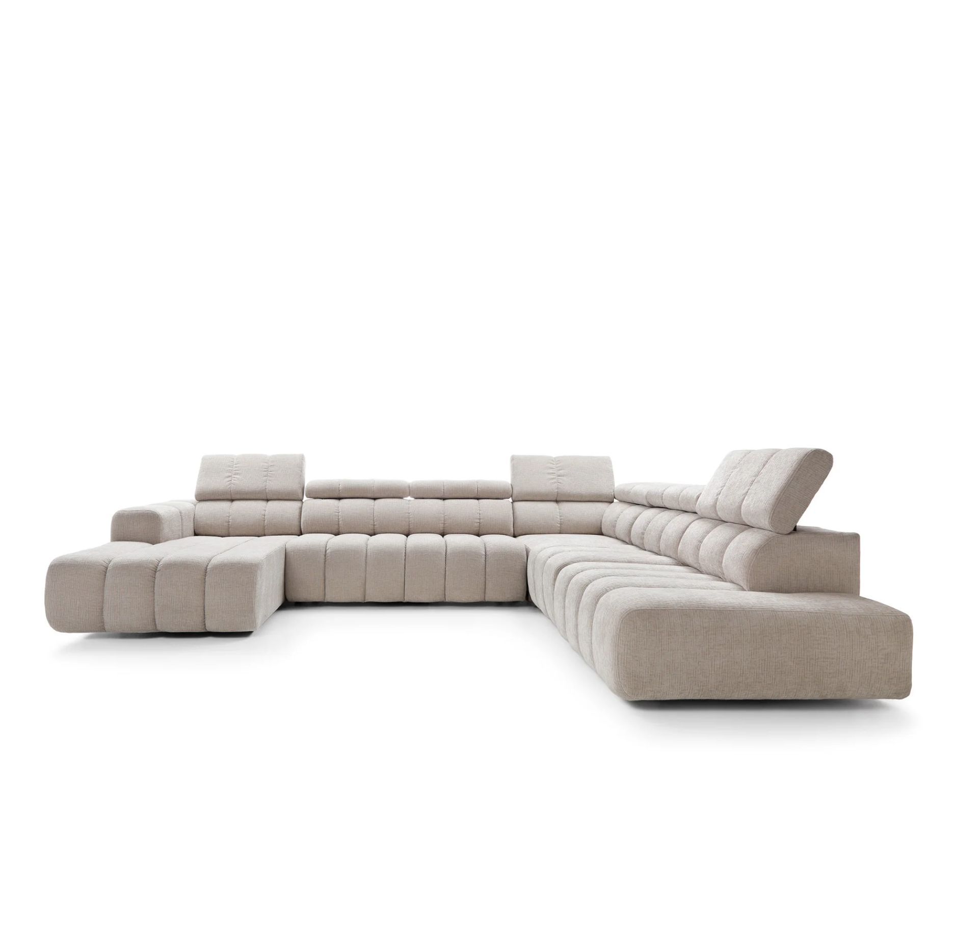 Colțar Modular Noella, 367 cm, Extensie Electrică Șezut, Tetiere Reglabile, Design Premium Luxury