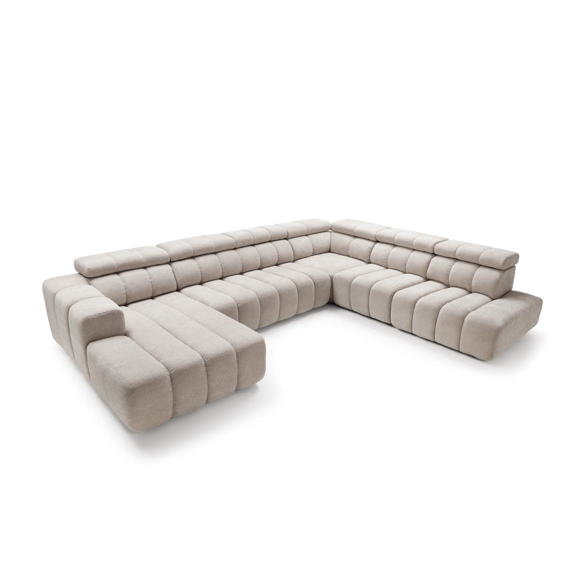 Colțar Modular Noella, 367 cm, Extensie Electrică Șezut, Tetiere Reglabile, Design Premium Luxury