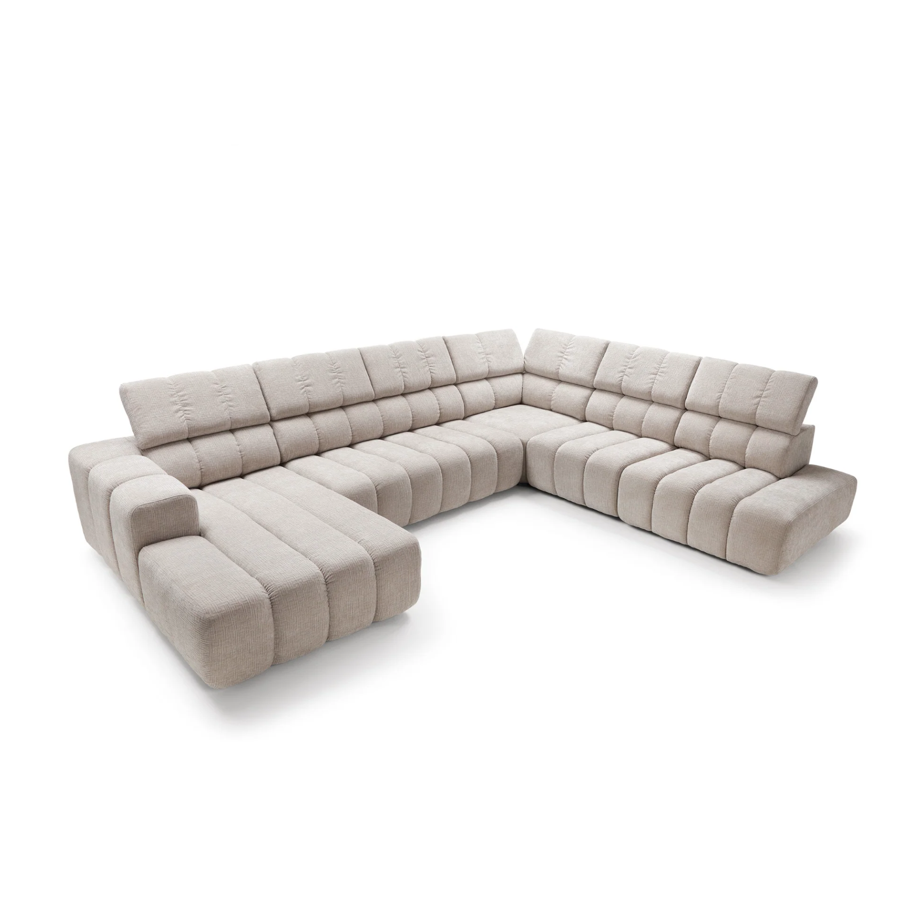 Colțar Modular Noella, 367 cm, Extensie Electrică Șezut, Tetiere Reglabile, Design Premium Luxury