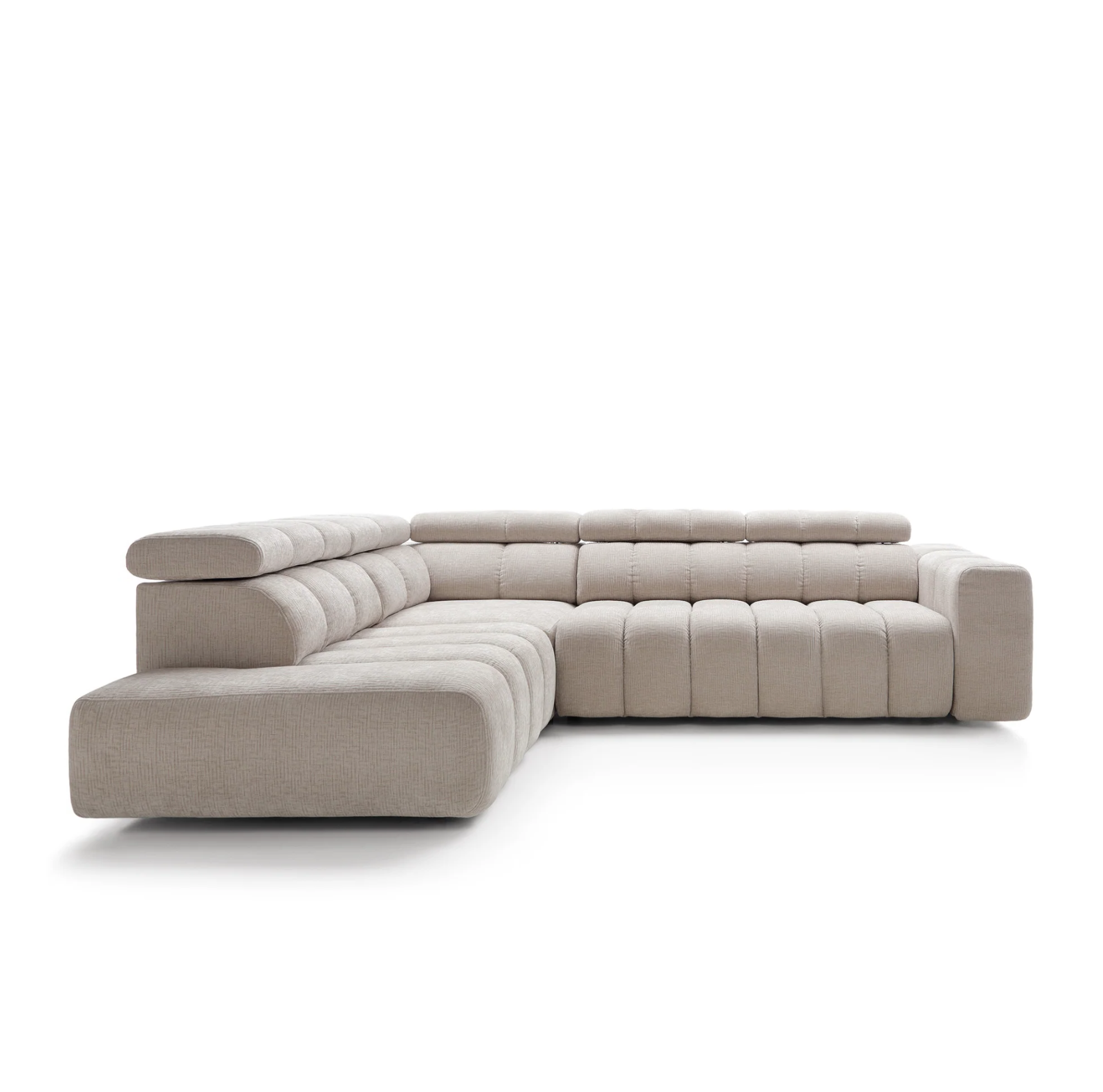 Colțar Noella, Extensie Electrică Șezut, Tetiere Reglabile, Spumă HR Premium, Design Modern Luxury