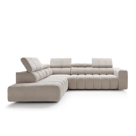 Colțar Noella, Extensie Electrică Șezut, Tetiere Reglabile, Spumă HR Premium, Design Modern Luxury