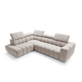 Colțar Noella, Extensie Electrică Șezut, Tetiere Reglabile, Spumă HR Premium, Design Modern Luxury