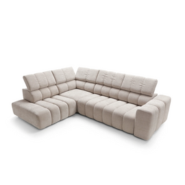 Colțar Noella, Extensie Electrică Șezut, Tetiere Reglabile, Spumă HR Premium, Design Modern Luxury