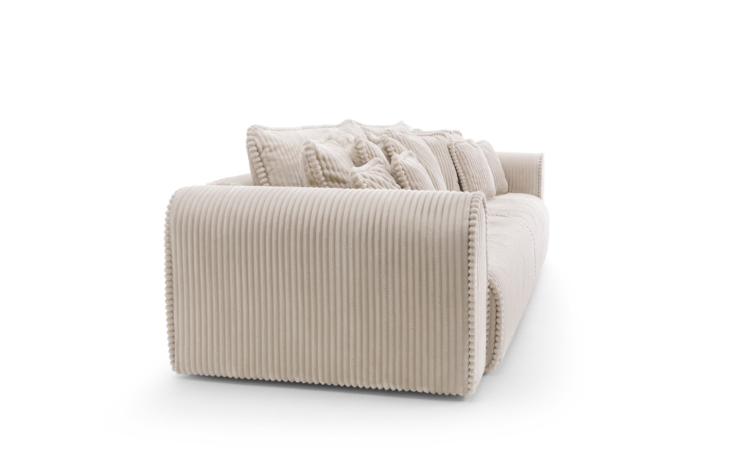 Canapea extensibilă Massimo XL, 4 în 1, 302 cm, Funcție Pat 240 x 180 cm, Ladă de Depozitare, Design Modern Premium