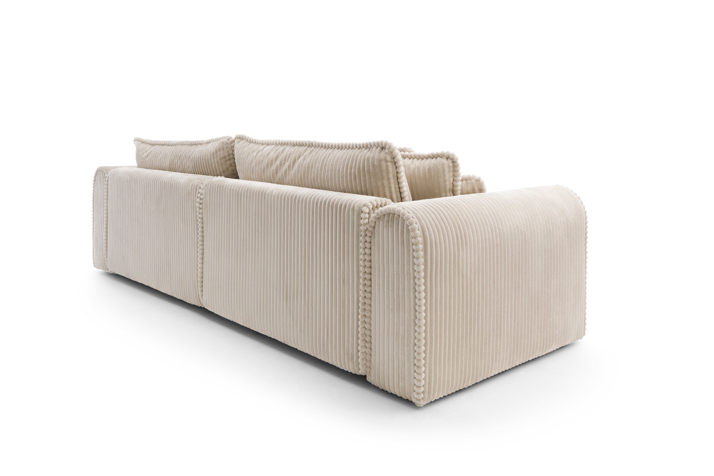 Canapea extensibilă Massimo XL, 4 în 1, 302 cm, Funcție Pat 240 x 180 cm, Ladă de Depozitare, Design Modern Premium