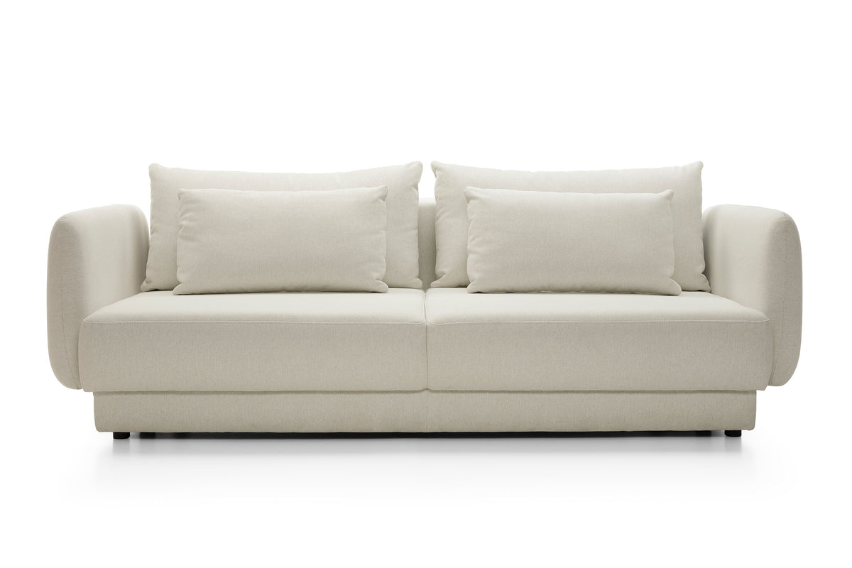Canapea Extensibilă Elora, 245 cm, Funcție Pat 200 x 145 cm, Ladă de Depozitare, Design Modern Premium