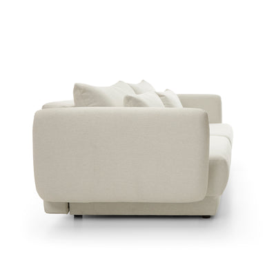 Canapea Extensibilă Elora, 245 cm, Funcție Pat 200 x 145 cm, Ladă de Depozitare, Design Modern Premium