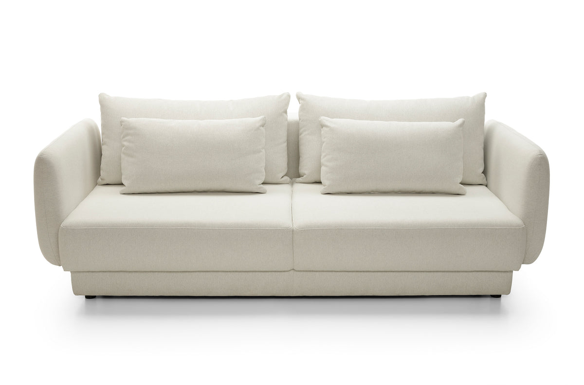 Canapea Extensibilă Elora, 245 cm, Funcție Pat 200 x 145 cm, Ladă de Depozitare, Design Modern Premium