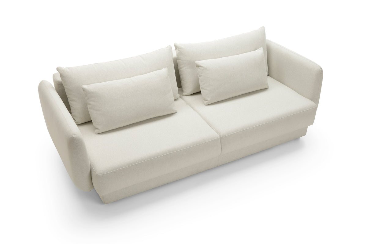 Canapea Extensibilă Elora, 245 cm, Funcție Pat 200 x 145 cm, Ladă de Depozitare, Design Modern Premium