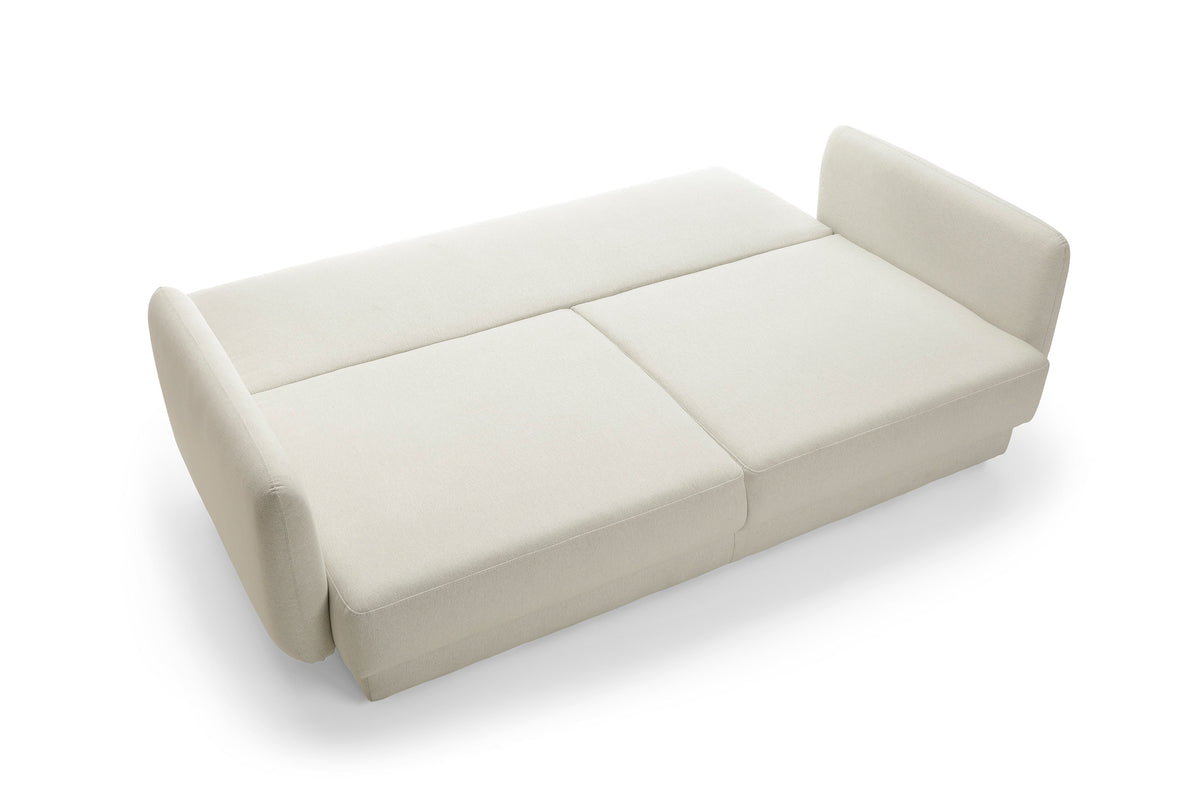 Canapea Extensibilă Elora, 245 cm, Funcție Pat 200 x 145 cm, Ladă de Depozitare, Design Modern Premium