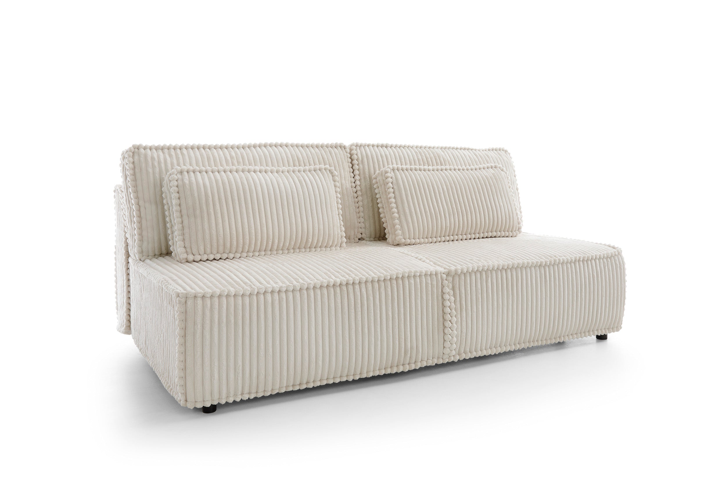 Canapea Extensibilă Sicilia, 200 cm, Funcție Pat 200 x 155 cm, Ladă de Depozitare, Design Modern Minimalist