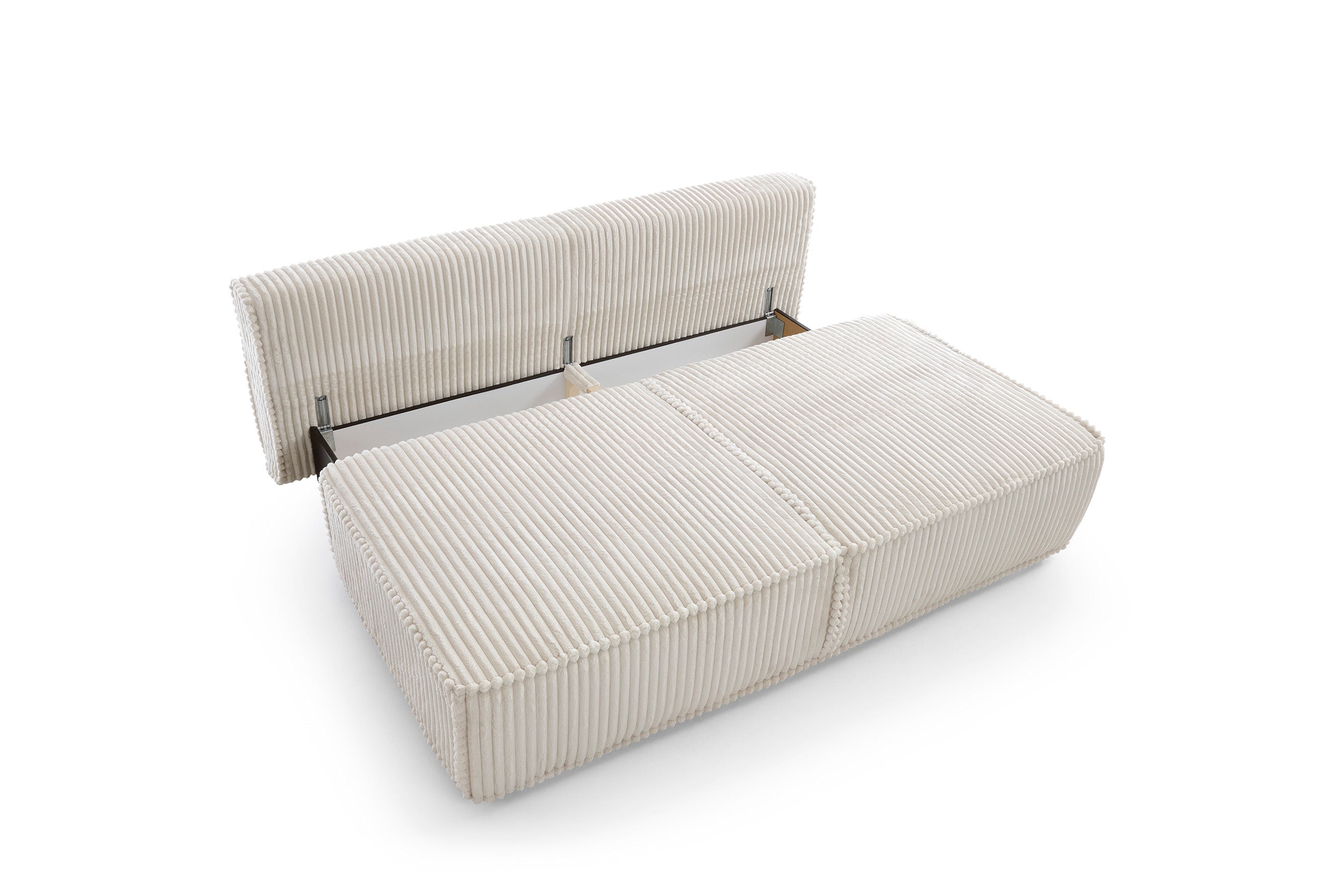 Canapea Extensibilă Sicilia, 200 cm, Funcție Pat 200 x 155 cm, Ladă de Depozitare, Design Modern Minimalist